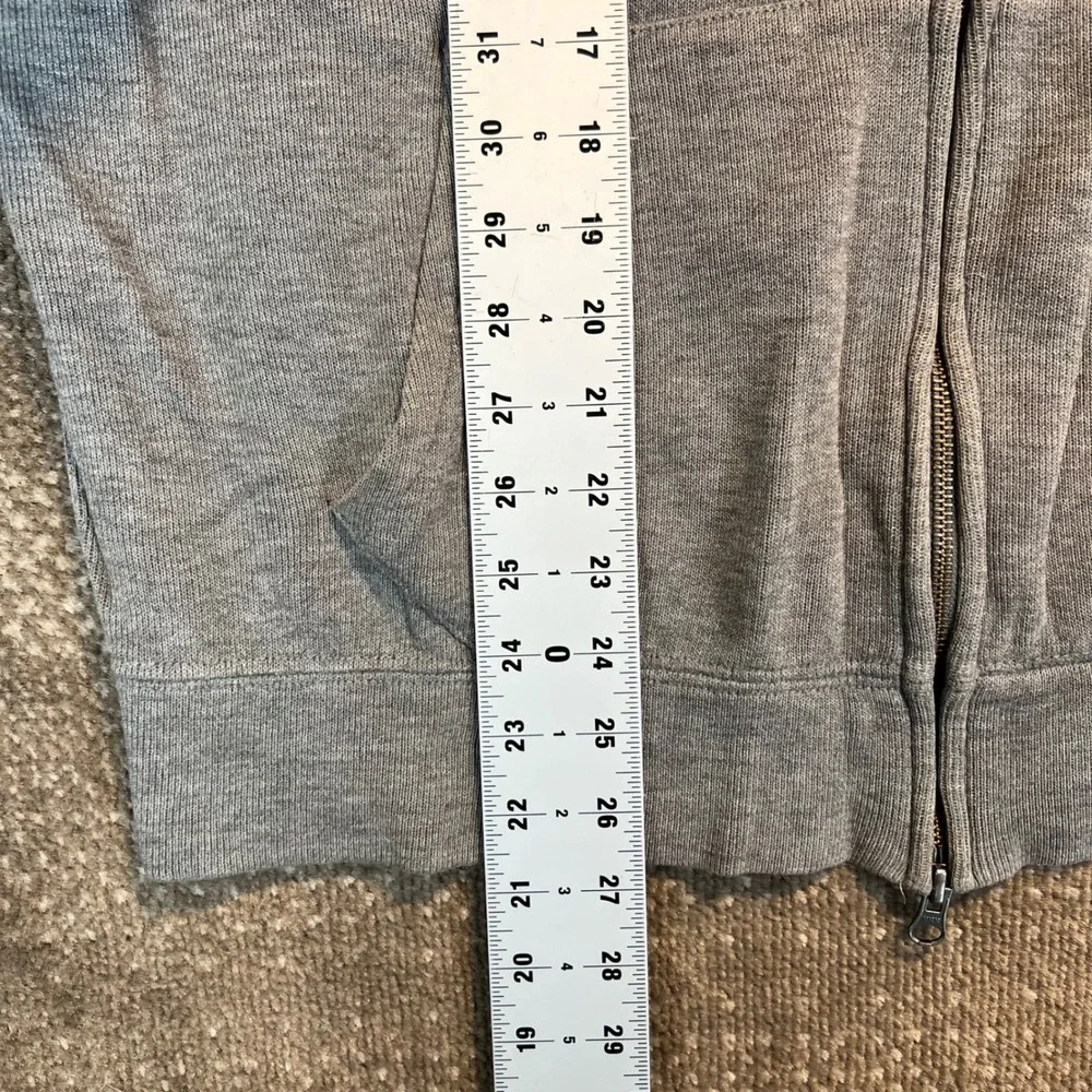 Vintage Polo Ralph‎ Lauren Mens Full Zip Hoodie Gray Pony Size Large
